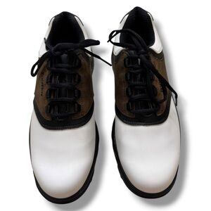 FootJoy White, Brown and Black Golf Sneakers